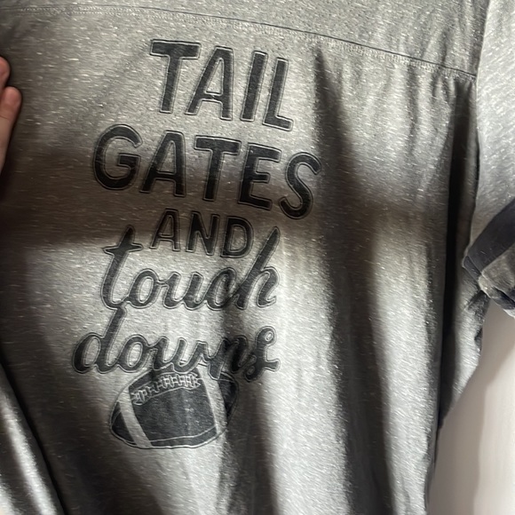 Torrid “Tailgates and Touchdowns” Gray Shirt - Picture 2 of 6